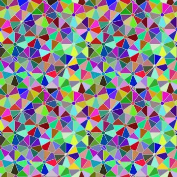 Polycolour Mosaic Citrus Pattern Illustrazione stock