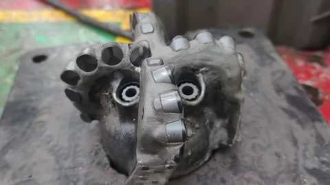 Polycrystalline Diamond Compact (PDC) drilling bit Video stock 323772200