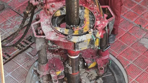 Polycrystalline Diamond Compact (PDC) drilling bit Video stock 323788863