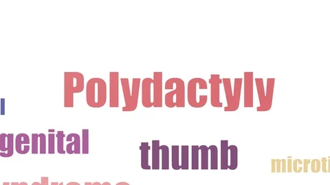 Polydactyly Wordcloud Animated On White Background Stock-Footage 107223899