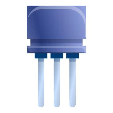 Polyester capacitor icon, cartoon style Stock Illustration