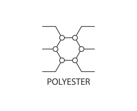 Polyester fabric icon. Vector illustration. Stock Illustration