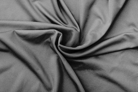 Polyester wrinkle black fabric texture Stock Photos