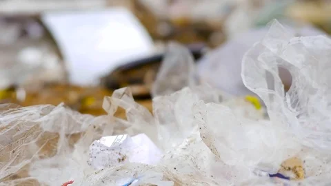 Polyethylene dust pollution problem Stock Footage 78455224