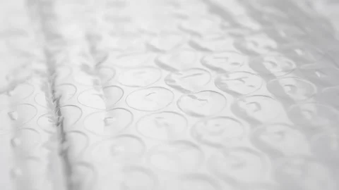 Polyethylene packaging protective bubble wrap texture. Extreme close up Stock Footage 191873048