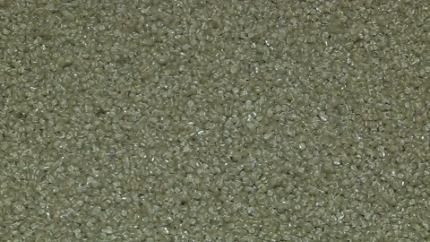 Polyethylene recycling process for secondary use Stock Footage 104998951