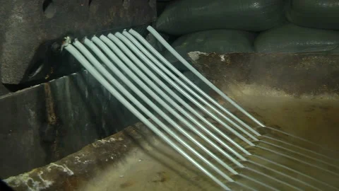 Polyethylene recycling process for secondary use Stock Footage 105132151