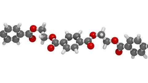 Polyethylene terephthalate (pet, pete) polyester plastic, chemical structure  Stock Illustration