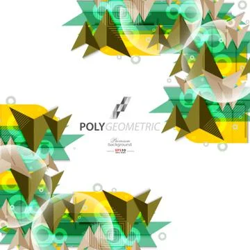Polygeometric abstract background Stock Illustration