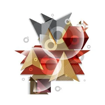 Polygeometric abstract background Stock Illustration