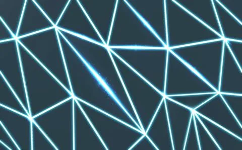 Polygon Abstract background. 3D rendering Stock Illustration