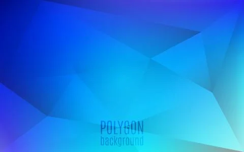 Polygon abstract background. Blue triangles mosaic backdrop Stock-Illustration