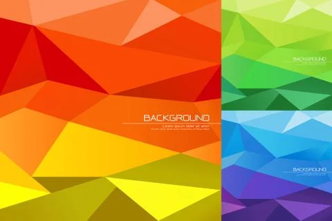 Polygon abstract background Stock Illustration