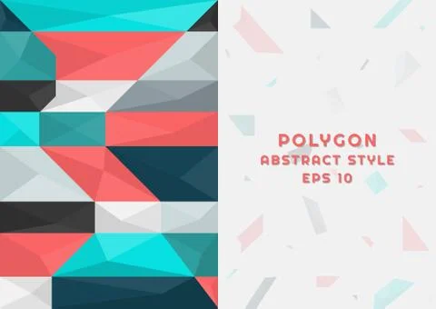 Polygon abstract background modern pattern design with space for your text Stock Illustration