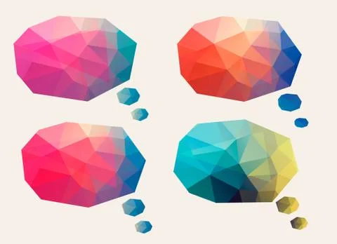 Polygon abstract banners. vector. Stock Illustration