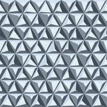 Polygon abstract seamless background. Illustrazione stock