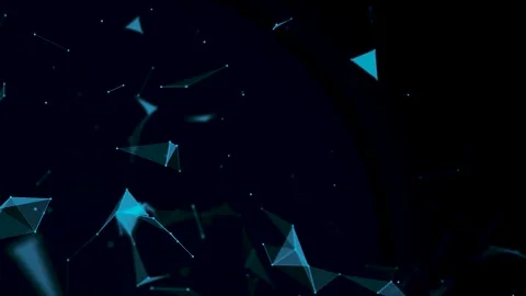 Polygon Background With Dots And Lines Network Connection Stock Footage 249257665