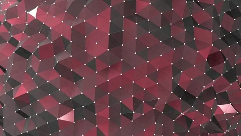 Polygon background. Red Low Poly Abstract shapes. Stock Footage 71410935