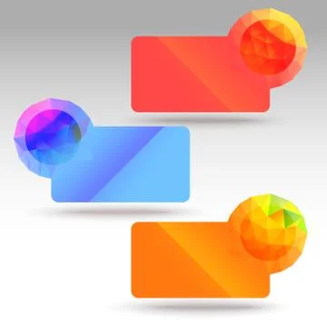 Polygon Banner Illustrazione stock