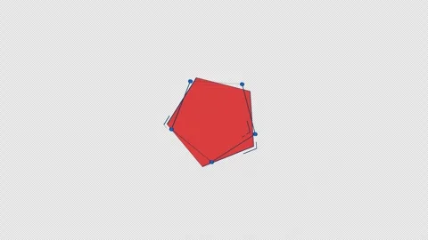 Polygon chart with connected data points hand drawn 2D object animation Stock Footage 314834901