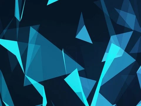 Polygon cloud wave background Stock Footage
