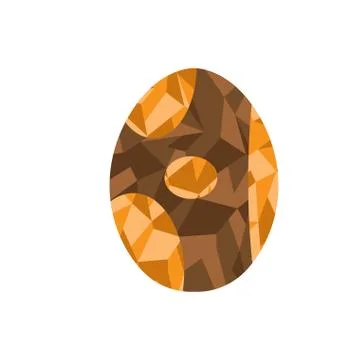 Polygon colored easter egg Stock Illustration