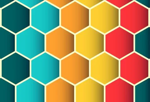 Polygon colorful seamless pattern, background Stock Illustration