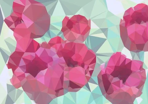 Polygon Flower 库存插图