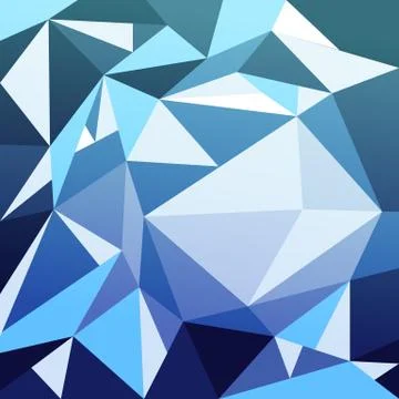 Polygon geometric triangles abstract background vector Stock Illustration