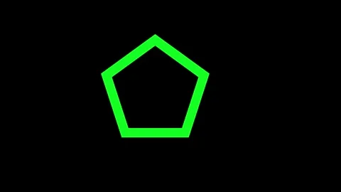 Polygon icon animated video Stock Footage 294698198