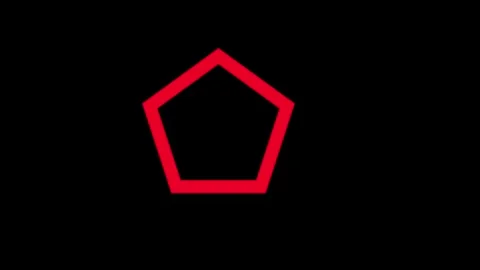 Polygon icon animated video Stock Footage 294698199