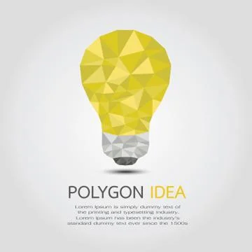 Polygon Idea , eps10 vector format Stock Illustration