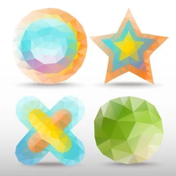 Polygon idea object Stock Illustration