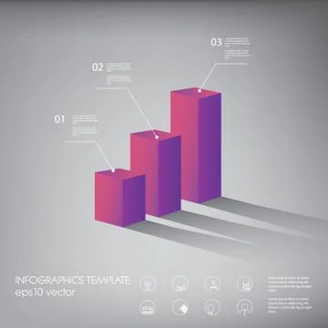 Polygon infographics background template or layout with line icons. Suitable for Stock Illustration