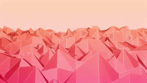 Polygon Landscape Background Видео 204144468