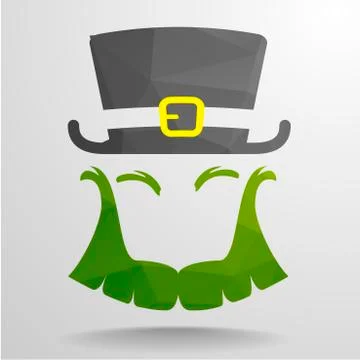 Polygon Leprechaun Stock Illustration