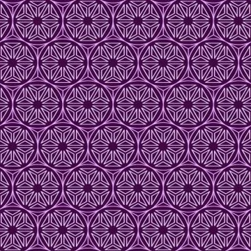 Polygon line and seamless background. Illustrazione stock