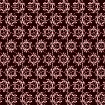 Polygon line and seamless background. Illustrazione stock