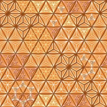 Polygon line and seamless background. Stock Illustration