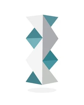 Polygon logo image. vector illustration Illustrazione stock