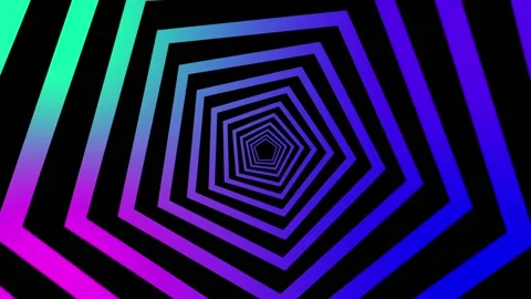 Polygon Loop Line Motion Graphics 動画素材 147034216