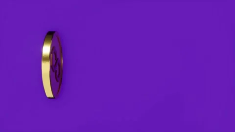 Polygon Matic cryptocurrency. Stock Footage 243536300