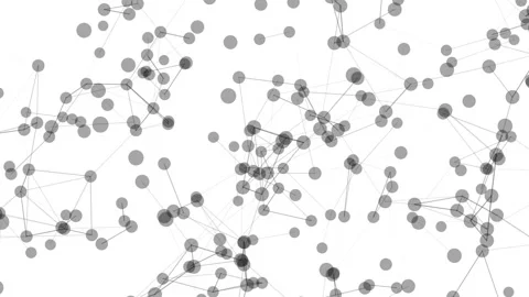 Polygon model and network connection lin... | Stock Video | Pond5