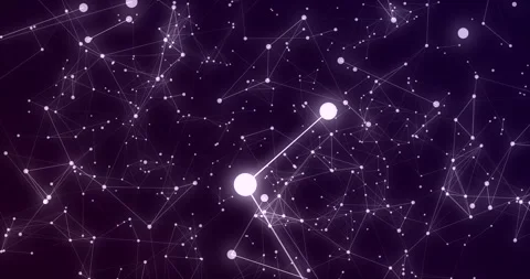 Polygon model network connection lines f... | Stock Video | Pond5