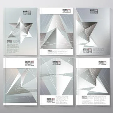 Polygon pattern with the reflection, minimalistic geometric facet crystal on Stock Illustration