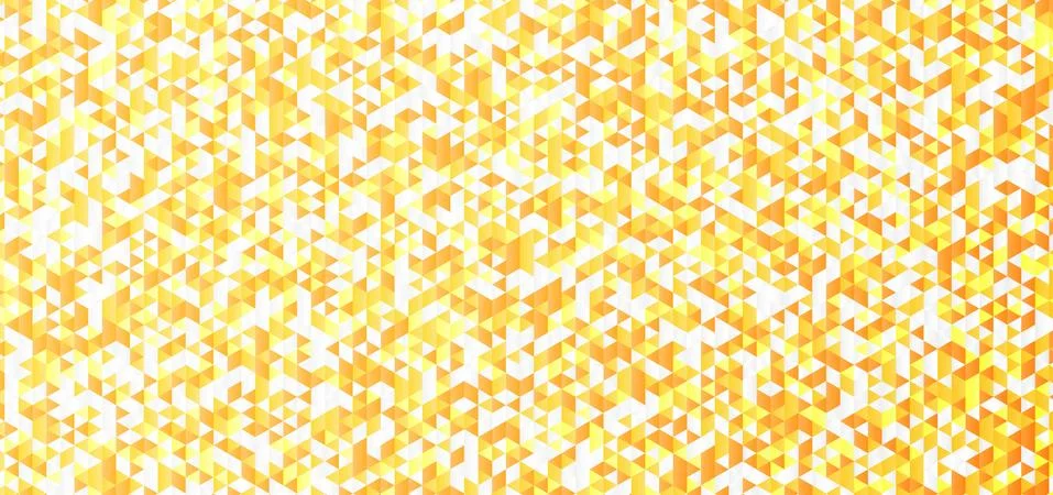 Polygon pattern triangla design yellow color concept abstract background. Stock Illustration