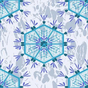 Polygon petals Stock Illustration