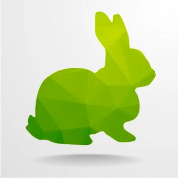 Polygon Rabbit Stock Illustration