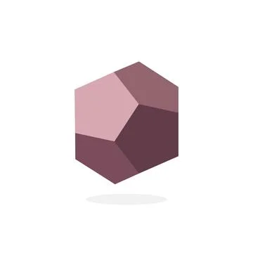 Polygon rock image. vector illustration Stock Illustration