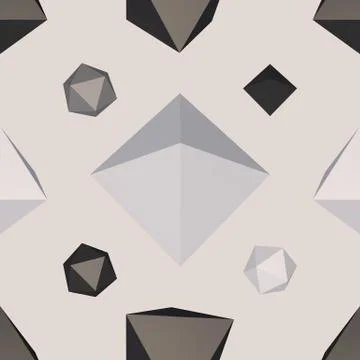 Polygon shaped backdrop. Stock Illustration